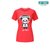 2020新品尤尼克斯羽毛球服熊猫卡通yy文化衫男女情侣短袖T恤上衣(红色 XL)第6张高清大图