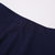 名师路2017春装新款纯色藏蓝色开衩修身半身裙褶皱中长款A字裙(藏青色 XL)第4张高清大图
