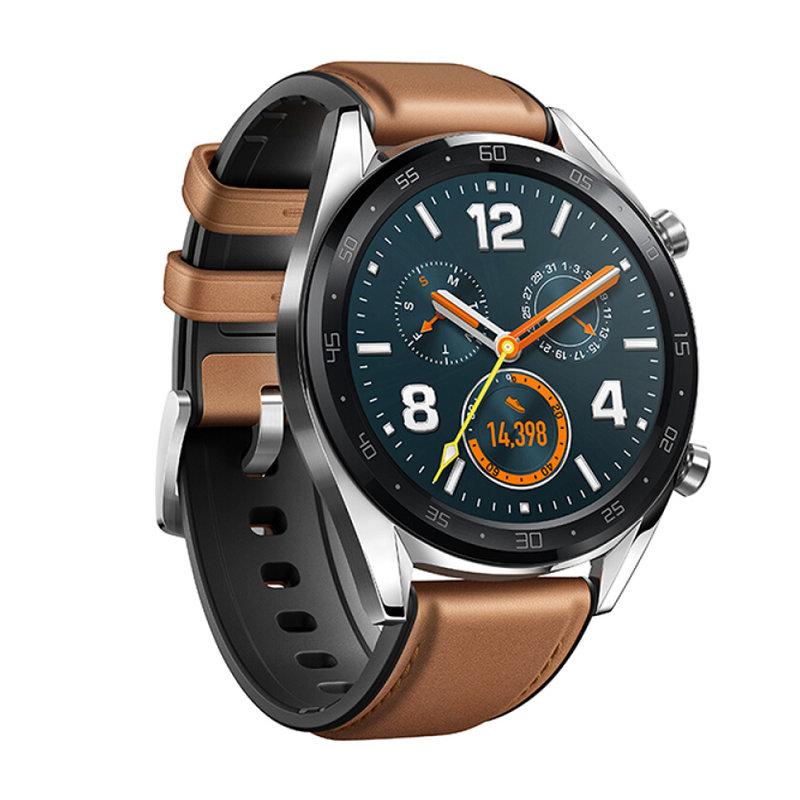 huaweiwatchgt时尚版钢色华为手表两周续航户外运动手表实时心率高清