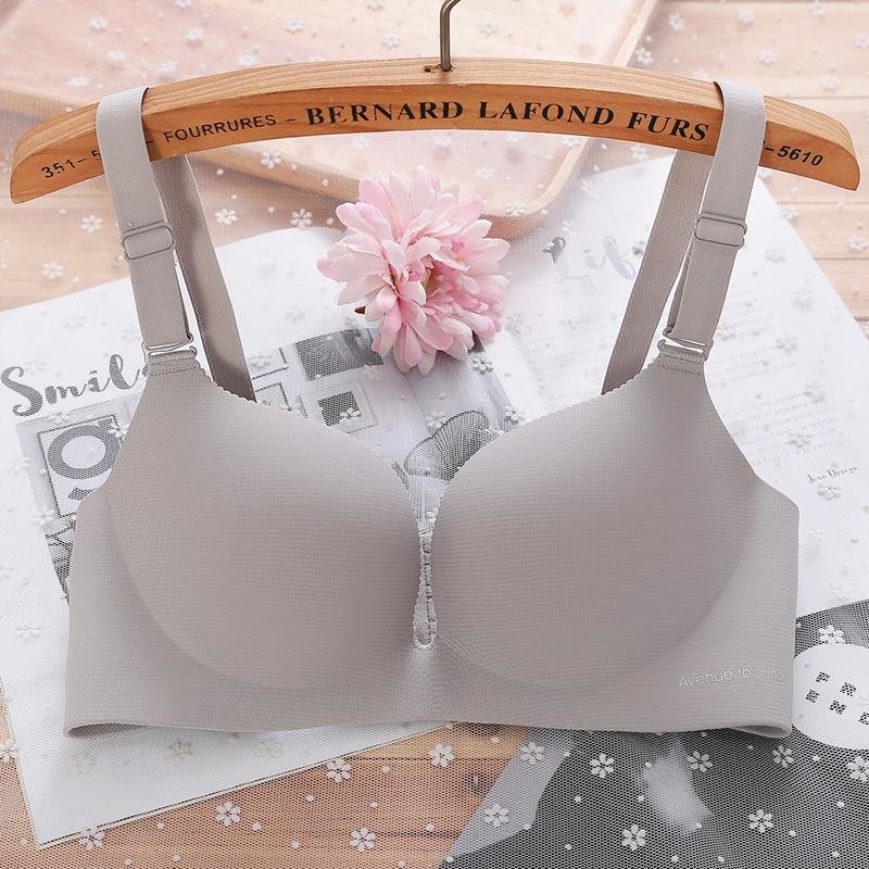 大胸显小大码超薄速干运动收副乳内衣一片式无痕胖mm女文胸肤色80a