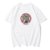 卡贝昕女装夏季时尚印花胜利图案T恤(白色 XL)第2张高清大图