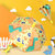 儿童雨伞宝宝幼儿园可爱超轻便小孩小学生男童女童公主小伞 【中号-晴雨伞】-恐龙世界送【防水套】(【安全反光条-晴雨伞】-动物世界送【防水套】)第5张高清大图