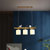 古娜小鸟吊灯餐厅灯三头日式创意个性饭厅吊灯现代简约全铜北欧灯具 3613款(全铜本色+玻璃 E27)第2张高清大图