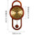 汉时欧式创意实木摆钟客厅家居个性挂钟时尚装饰静音石英钟表HP11(松木)第2张高清大图