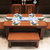明佳友 餐桌餐椅套装 实木餐桌椅组合 饭桌 餐台 餐桌椅组合套装 北欧原木大象餐桌M9050(1.35米/金胡桃 单桌)第4张高清大图