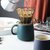 带盖勺马克杯子男生家用茶杯女士办公室咖啡陶瓷情侣喝水杯高级感(灰蓝色（金边款）)第4张高清大图