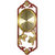 汉时（Hense)新中式实木复古装饰挂钟客厅古典静音石英时钟HW7333(富贵有鱼)第4张高清大图