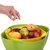 西派珂双层创意水果盘零食糖果干果盒欧式时尚水果盆套装组合果盆(红白套装)第4张高清大图