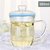 物生物蘑菇杯茶杯韩版创意潮流透明玻璃杯带把便携花茶泡茶办公杯380ML /420ML/500ML(紫色)第3张高清大图