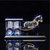 车载香水座水晶马车香水座摆件(蓝色 材质)第4张高清大图