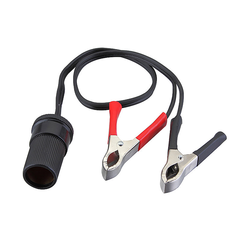 非常爱车充气泵电瓶转点烟器电源汽车电瓶夹大功率打气泵电瓶线