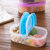 创简坊（CJIANFF）儿童装水果盒子透明便当宝宝外出便携式保鲜分格饭盒(粉色+蓝色(共2个))第2张高清大图