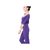 路伊梵时尚运动11515A畅销女款莫代尔健美瑜伽服（深紫+浅紫）（M）第5张高清大图