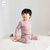Petitkami2021春季儿童婴儿新款男女宝海獭分体睡衣哈衣内衣(120 藕粉色)第17张高清大图