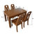 木巴家具 木质餐桌水曲柳餐桌椅组合一桌四椅六椅长方形餐厅家具(CZ211+YZ405一桌四椅 默认)第5张高清大图