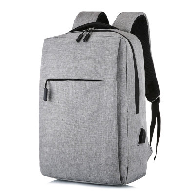 可充电商务双肩包（1万毫安移动电源单独选配） 背包 休闲旅行包 防泼水旅行笔记本电脑包 B12(黑色)