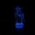 创意3D台灯星球大战尤达大师儿童礼物led卧室床头氛围usb小夜灯(蓝)第4张高清大图