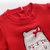 优贝宜 女童卡通加绒卫衣 儿童冬季保暖套头裙衫宝宝冬装洋气上衣92267(130cm 红色)第3张高清大图
