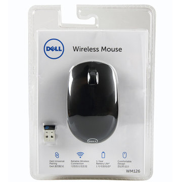 戴尔（DELL）WM123 戴尔无线光电鼠标（黑） 无线鼠标