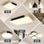 阿丹娜 全屋灯具套餐客厅吸顶灯简约现代长方形款圆形卧室创意阳台走廊led灯具套餐组合(默认 B50*50单色)第3张高清大图