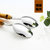 4件竹柄餐具套装 牛排刀餐具银色304不锈钢刀叉勺套装 可定制logo(银色 4件套)第2张高清大图