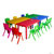 兴淮家具 幼儿园桌子儿童桌学生桌 HU-SYZ101(绿色 塑料)第3张高清大图
