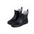 创简坊（CJIANFF）欧版帅气优雅短筒水鞋女式雨靴橡胶雨鞋花园鞋套鞋(黑色2)(38)第3张高清大图