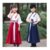 儿童古装汉服男童国学服女童中国风短袖演出服书童表演服(红色长袖 130码)第4张高清大图