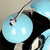 汉时（Hense)卧室时尚简约金属静音闹钟创意学生儿童床头夜灯座钟HA69(蓝色-3寸)第4张高清大图