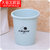 垃圾桶 塑料客厅无盖卫生间垃圾桶厨房欧式家用卧室垃圾筒lq0600(蓝色 大号)第5张高清大图