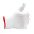安居先森线手套劳保 加厚防滑耐磨 棉线劳保用品手套尼龙12付/包 MZS-N500（包）(白色)第2张高清大图