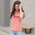 Dream Gate棉T恤休闲时尚纯色印花短袖圆领简约款女装(粉红色 M)第5张高清大图