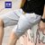 Romon/罗蒙短裤男宽松直筒纯棉青年夏季薄款休闲五分裤(灰色 XL)第3张高清大图