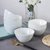 景德镇骨瓷白色餐具碗螺纹创意家用面碗陶瓷欧式新款米饭碗多个装(6.5英寸波纹深碗10个装 默认版本)第3张高清大图