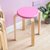 豫见美农 凳子家用客厅时尚创意圆凳小凳子卧室成人小板凳现代简约餐桌凳子(粉色30cm)第3张高清大图