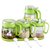 费凯丹玻璃调料罐储物瓶罐四件套装厨房多功能调味罐(绿色)第2张高清大图