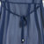 VEGININA 夏装气质短袖印花假两件裙子新款时尚连衣裙 9381(宝蓝色 XXL)第5张高清大图