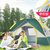 卢卡诺（LOCAMO） 帐篷户外双人3-4人全自动野外露营帐篷套装(粉红色)第2张高清大图