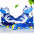 溜冰鞋直排轮滑鞋可调长短旱冰鞋岁男女儿童款8轮全闪套装(蓝色 S号（适合26-32码）)第4张高清大图