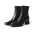 森达2021冬季新款商场同款简约素面舒适粗跟休闲女短靴4AT01DD1(黑色 40)第6张高清大图