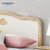 喜梦宝儿童床实木床松木家具原木床套装1.2米床单人床1.5米双人床(白色+木色 1.2米儿童床)第4张高清大图