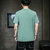 ZHF筑恒丰 2020夏季新款男士帅酷棉质T恤zhfMYY1105(墨绿色 XL)第5张高清大图