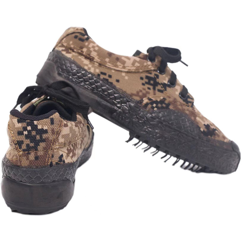 北海狮荒漠低腰作训鞋低腰迷彩鞋男作训鞋解放鞋男鞋耐磨工地军训帆布
