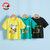 史努比儿童夏季男女童可爱T恤透气亲肤宽松(黑黄绿 120cm)第3张高清大图