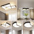 同位角led吸顶灯大气客厅灯组合现代简约2020新款创意个性全屋灯具套餐(卧室灯直径50cm白光)第4张高清大图
