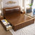美天乐 实木床新中式1.8米双人床抽屉储物床现代简约1.5卧室家具婚床(1.8*2米 床)第2张高清大图