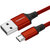 秋叶原（CHOSEAL）安卓数据线手机充电线Micro数据传输线USB充电器电源线 0.5米 红色 QS6802RT0D5第3张高清大图