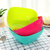 有乐B582果盘 方形食品级塑料沙拉碗 瓜子水果盘小零食糖果盘lq1023(绿色)第2张高清大图