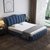 古宜 G330北欧式布艺床储物可拆洗简约现代单双人1.8米软包婚床主卧卧室家具(深蓝色1.5*2米液压储物款)第2张高清大图