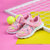 abckids童鞋 儿童春夏季新款女童运动鞋中童单网休闲鞋透气跑步鞋Y7213532D(31 粉蓝/粉红)第3张高清大图